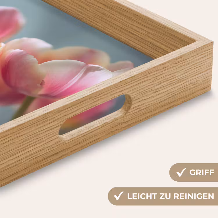 Tablett - Tulpen - Rosa - Stiele — 8