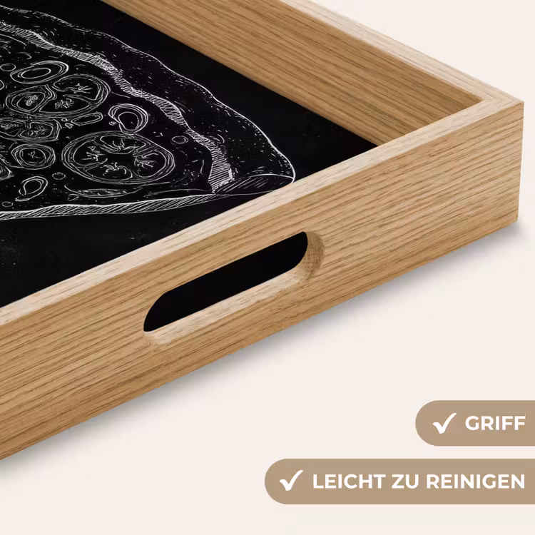 Tablett - Pizzatipp - Belag - Kreidezeichnung — 8