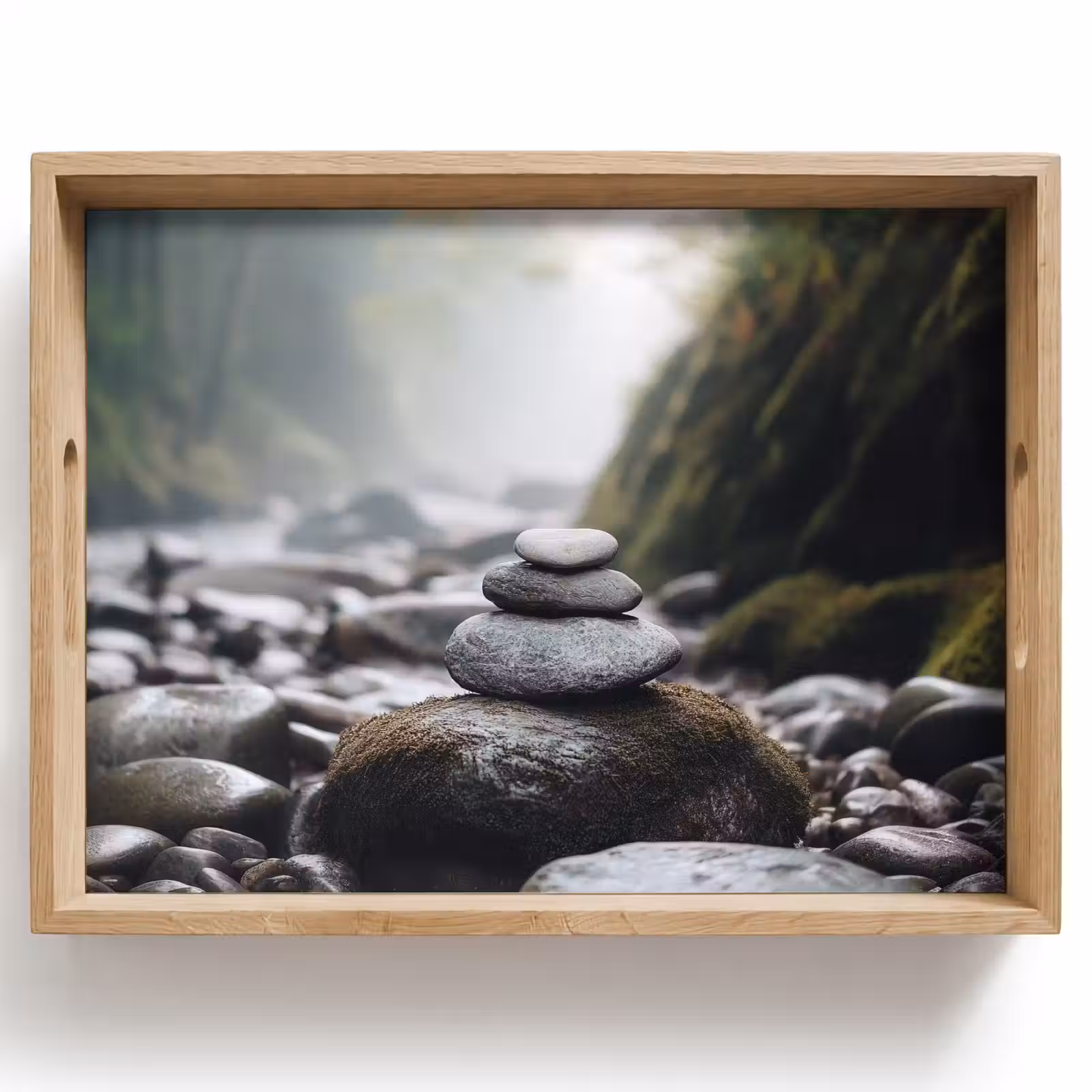 Tablett - Steine - Stapel - Natur — 1