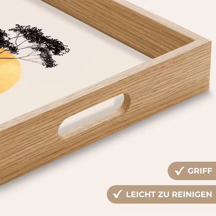 Tablett - Schwarzer Baum - Goldener Kreis - Hügel — 8