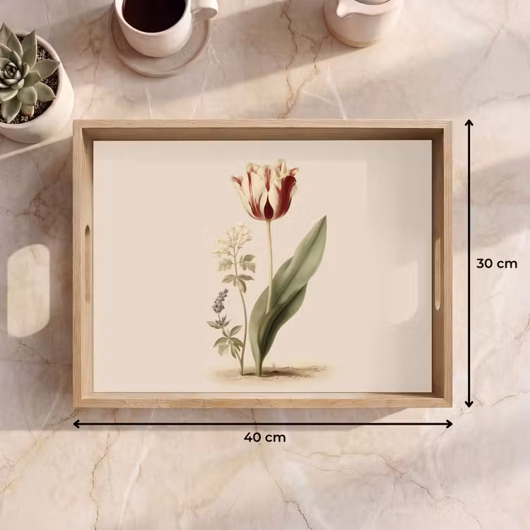 Tablett - Tulpe - Minimalistisch - Beige — 7