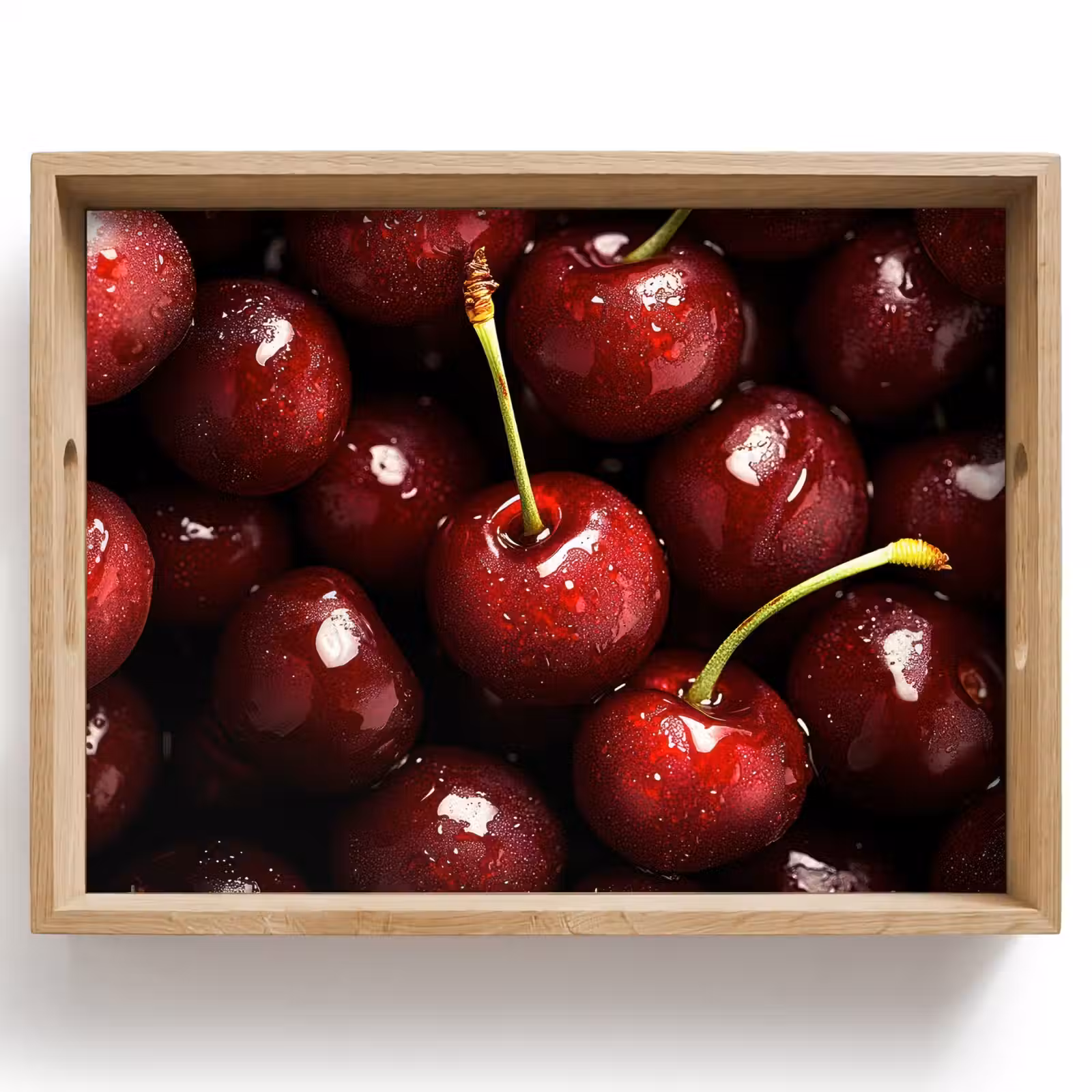 Tablett - Rot - Obst - Kirsche — 1