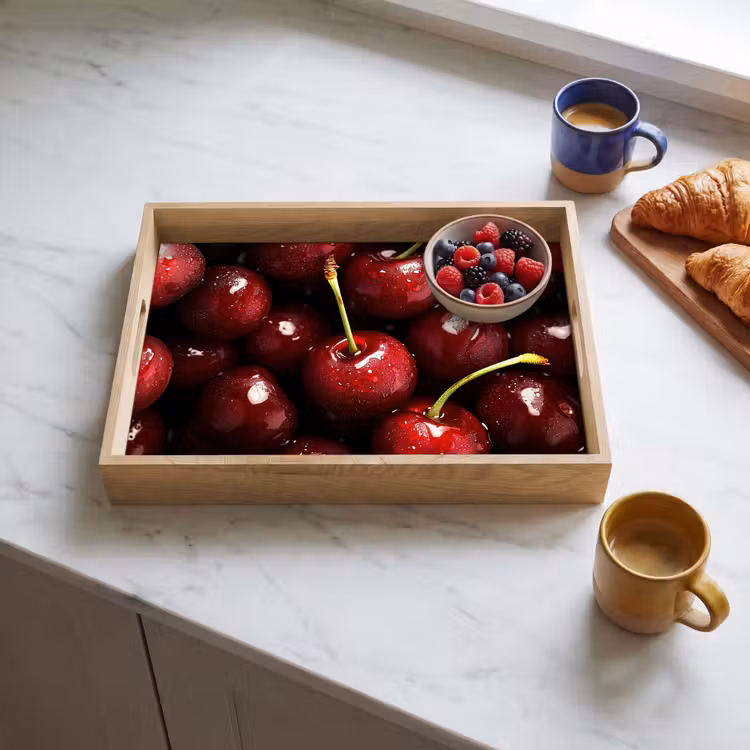 Tablett - Rot - Obst - Kirsche — 3