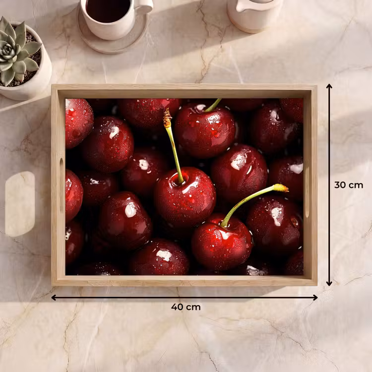Tablett - Rot - Obst - Kirsche — 7