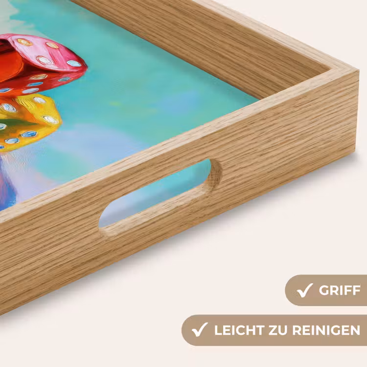 Tablett - Würfel - Bunt - Zahlen - Punkte — 8