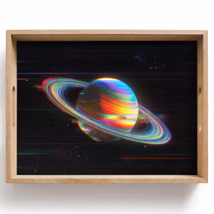 Tablett - Planet - Kreis - Bunt — 1
