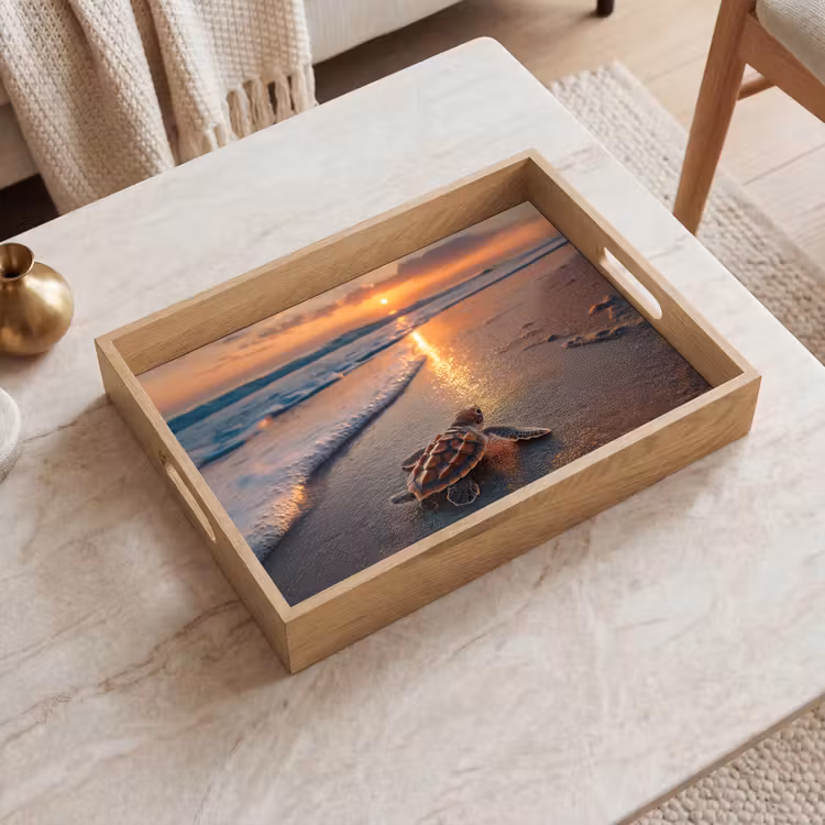 Tablett - Schildkröte - Strand - Sonnenuntergang — 2