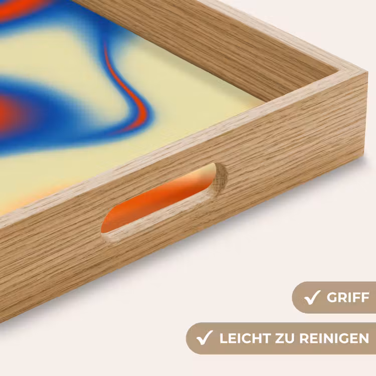 Tablett - Wellen - Bunt - Abstrakt — 8