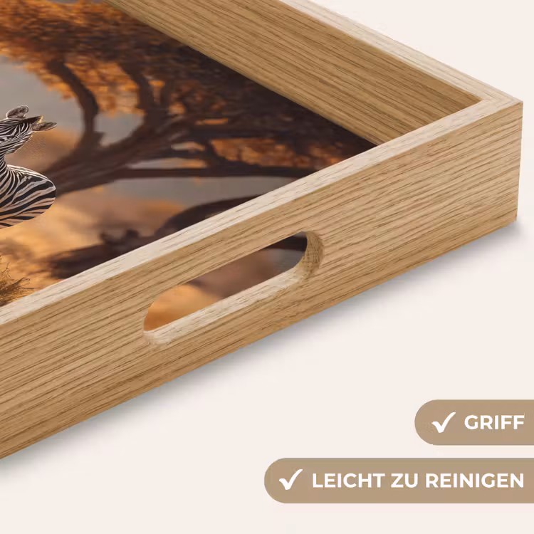 Tablett - Zebras - Savannenlandschaft - Gras — 8