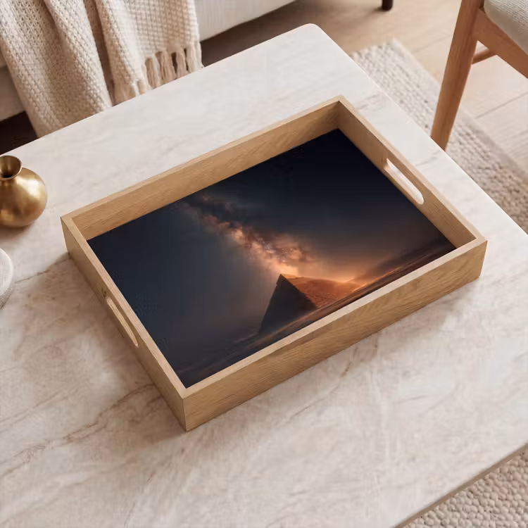 Tablett - Pyramide - Wüste - Licht — 2