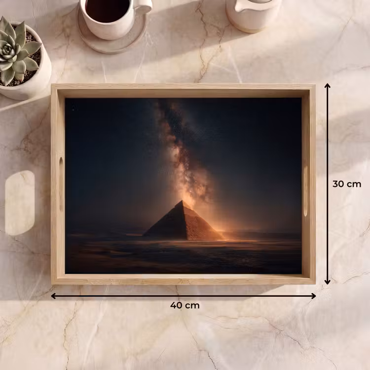 Tablett - Pyramide - Wüste - Licht — 7