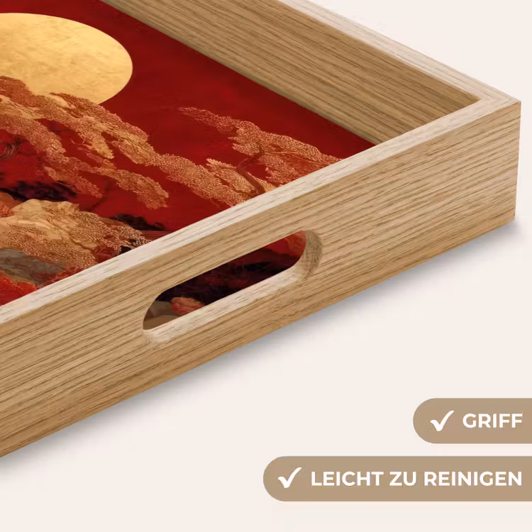 Tablett - Vollmond - Landschaft - Wasserfall — 8