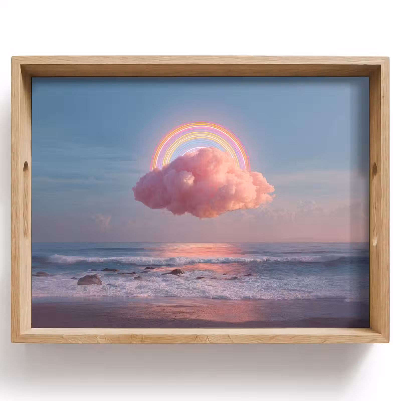 Tablett - Wolke - Regenbogen - Meer — 1
