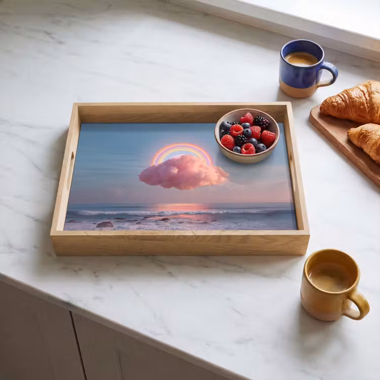 Tablett - Wolke - Regenbogen - Meer — 3