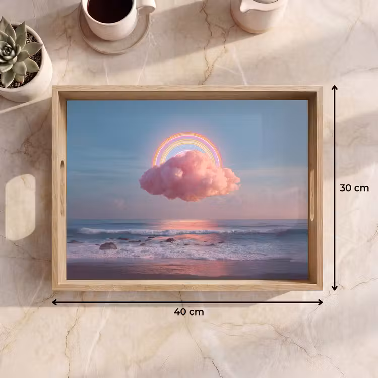 Tablett - Wolke - Regenbogen - Meer — 7