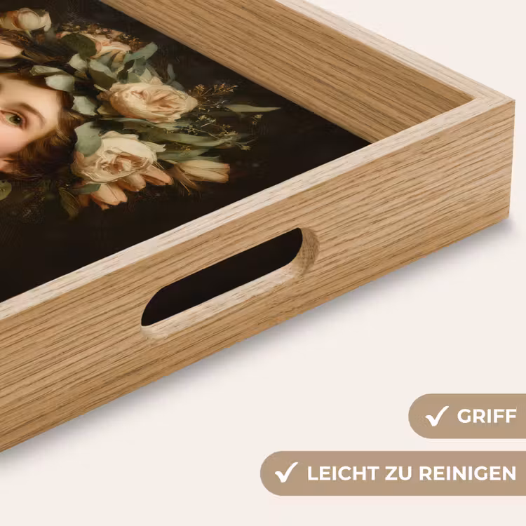 Tablett - Stille Blumen - Frau - Porträt — 8