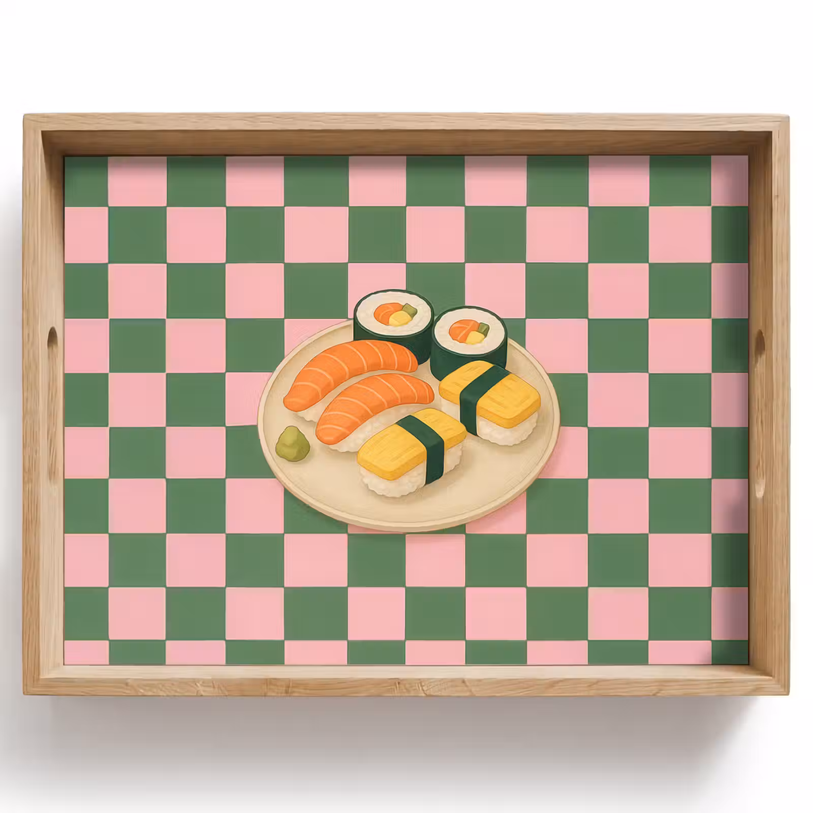 Tablett - Sushi - Teller - Blockiert - Grün — 1