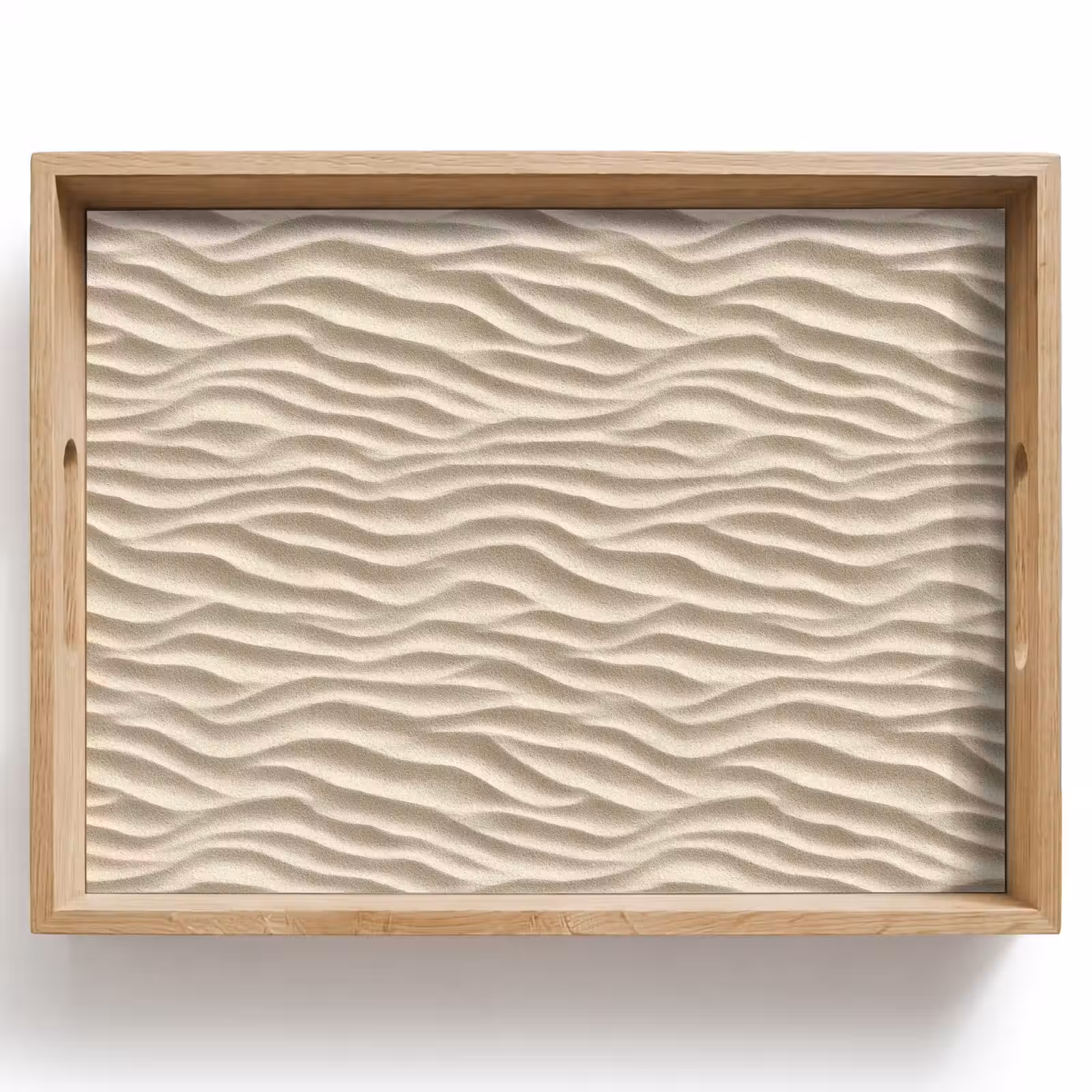 Tablett - Sand - Wellen - Beige — 1