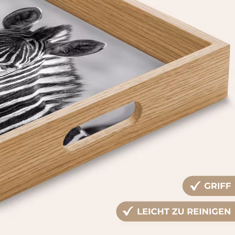 Tablett - Zebras - Schwarz - Weiß — 8