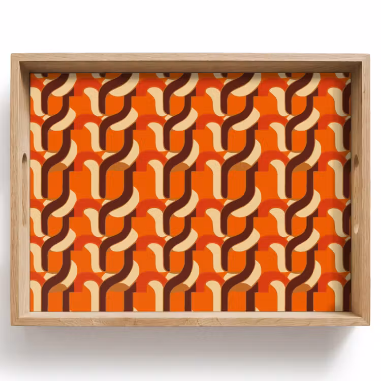 Tablett - Retro - Modern - Farbenfroh — 1