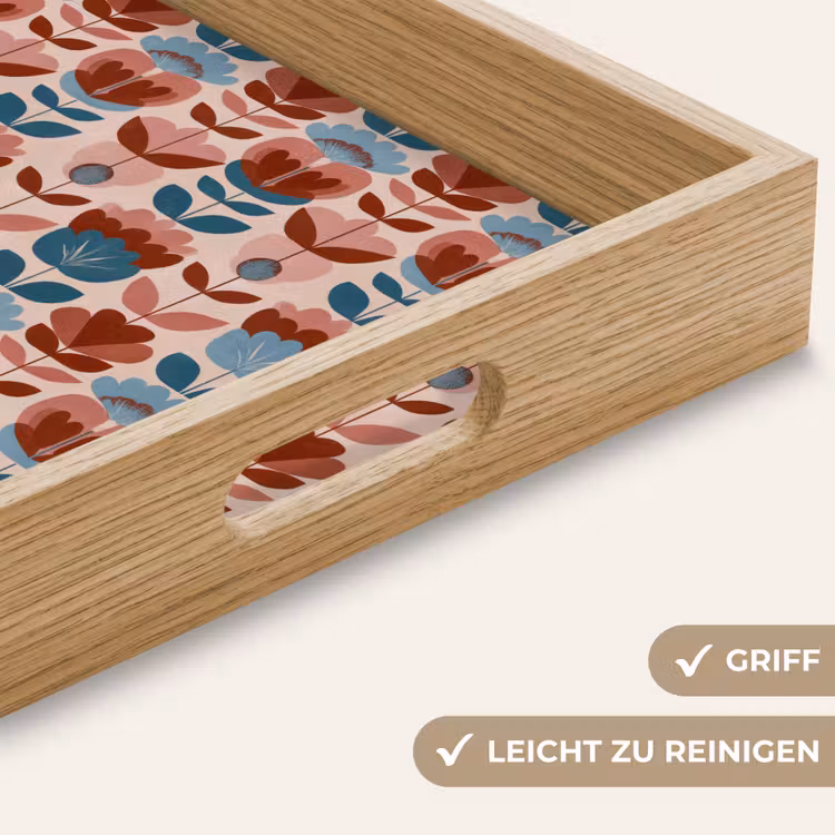Tablett - Vintage - Motiv - Farbenfroh — 8