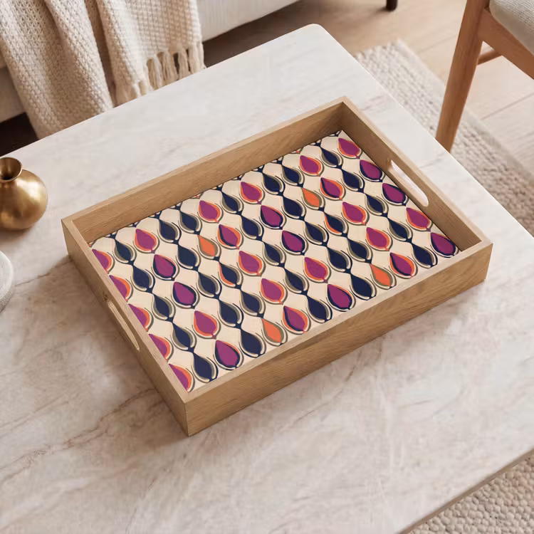 Tablett - Vintage - Retro - Farbenfroh — 2