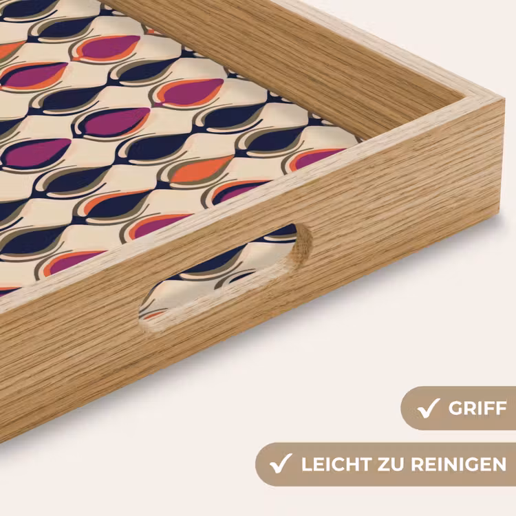 Tablett - Vintage - Retro - Farbenfroh — 8