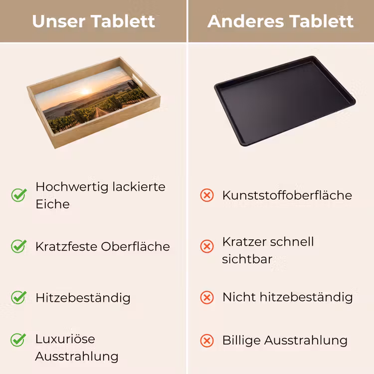 Tablett - Weinberg - Sonnenuntergang - Landschaft — 9
