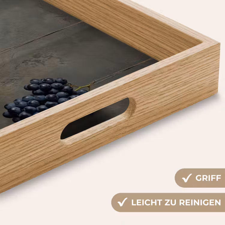 Tablett - Weintrauben - Bunt - Wand — 8