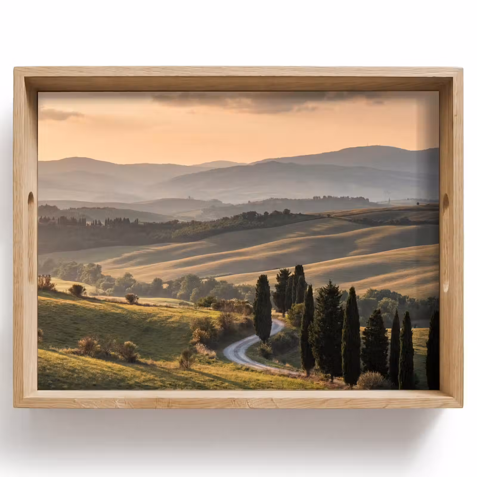 Tablett - Toskana - Landschaft - Hügel — 1