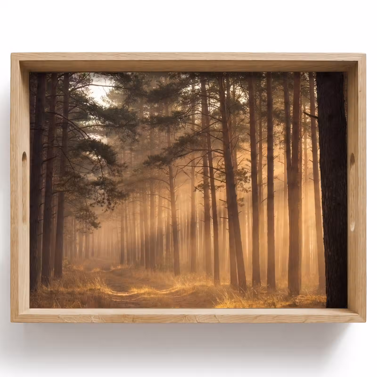 Tablett - Wald - Nebel - Sonnenlicht — 1