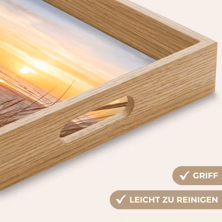 Tablett - Sonnenuntergang - Dünen - Meer — 8