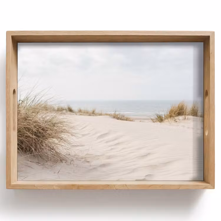 Tablett - Wolken - Dünenlandschaft - Sand — 1
