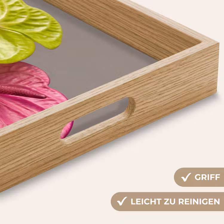 Tablett - Pflanzen - Anthurium - Grün - Rosa — 8