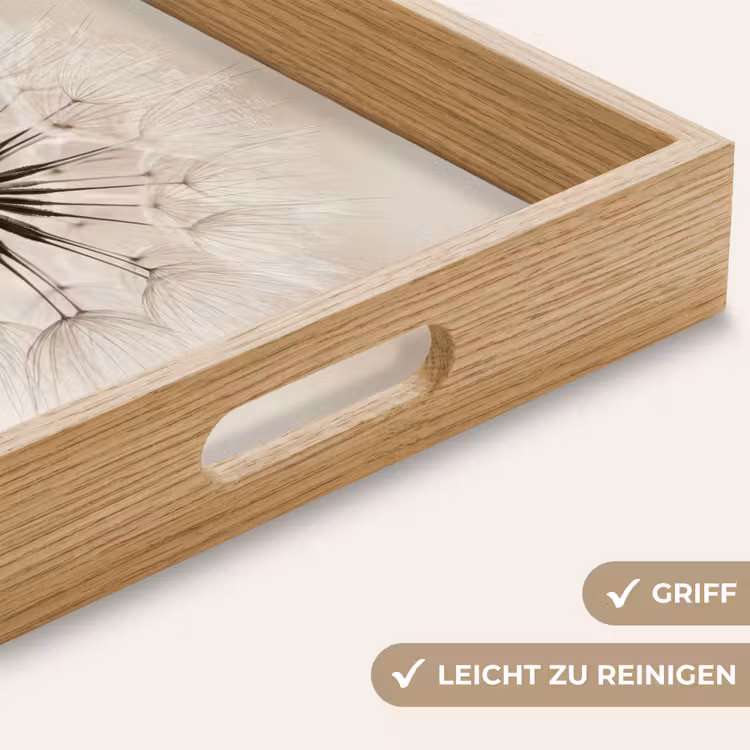 Tablett - Pusteblume - Minimalistisch - Weiß — 8