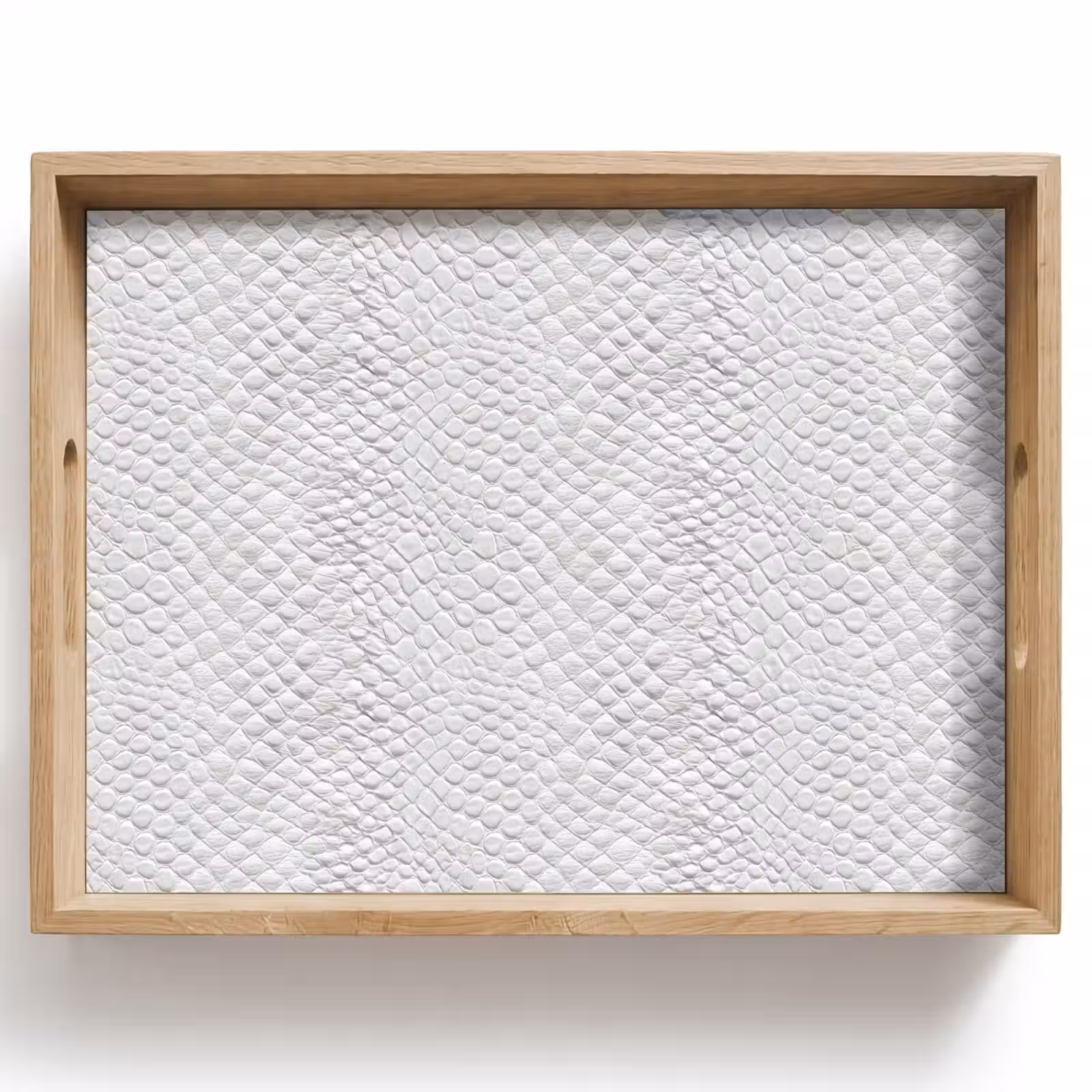 Tablett - Schlange - Muster - Weiß — 1