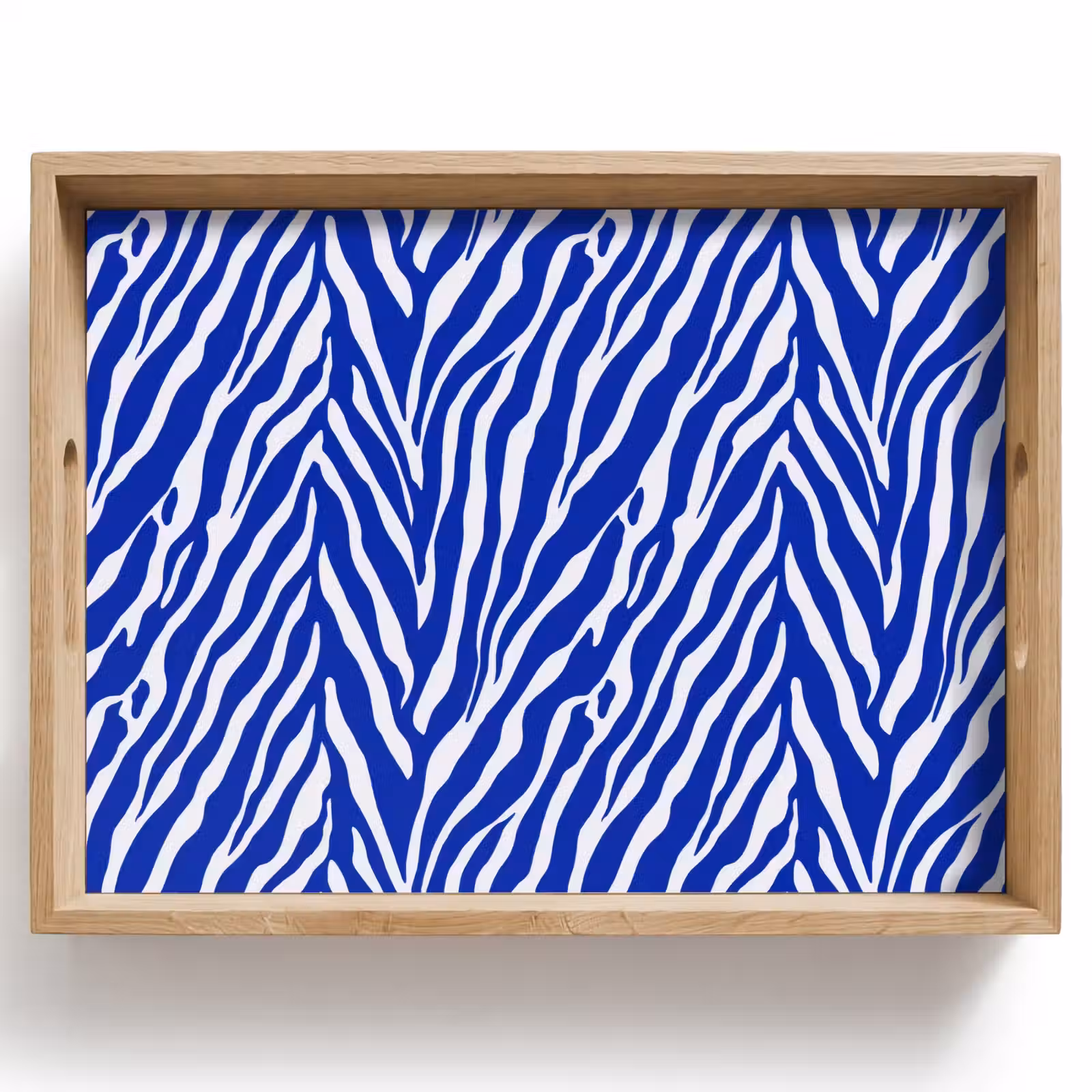 Tablett - Zebra - Muster - Kobalt - Blau — 1