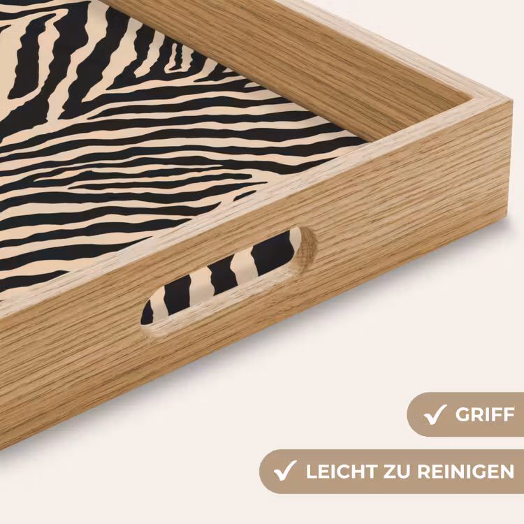 Tablett - Zebra - Klassisch - Schwarz — 8
