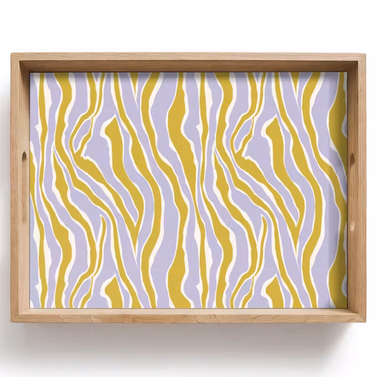 Tablett - Zebra - Modern - Mehrfarbig — 1