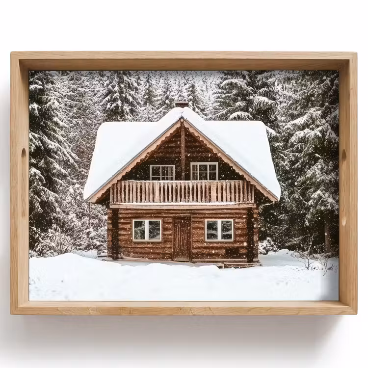Tablett - Startseite - Wald - Winter - Natur - Schnee — 1