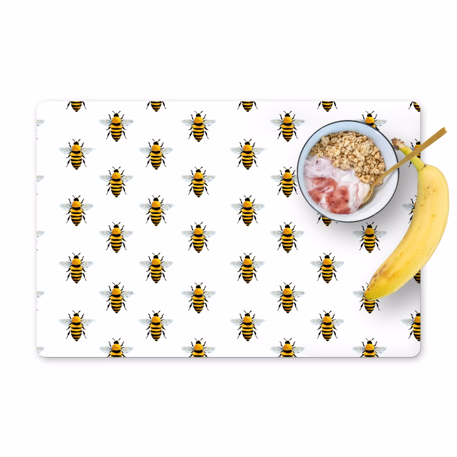 Tischset - 6 Stück - Bienen - Zeitlos - Weiß - 6 Stück — 1