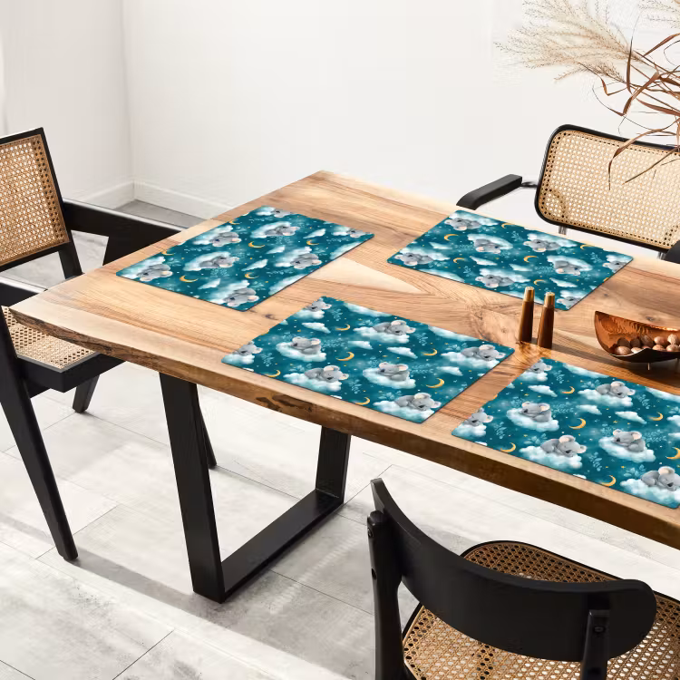 Tischset - 6 Stück - Koalas - Bezaubernd - Blau - 6 Stück — 4