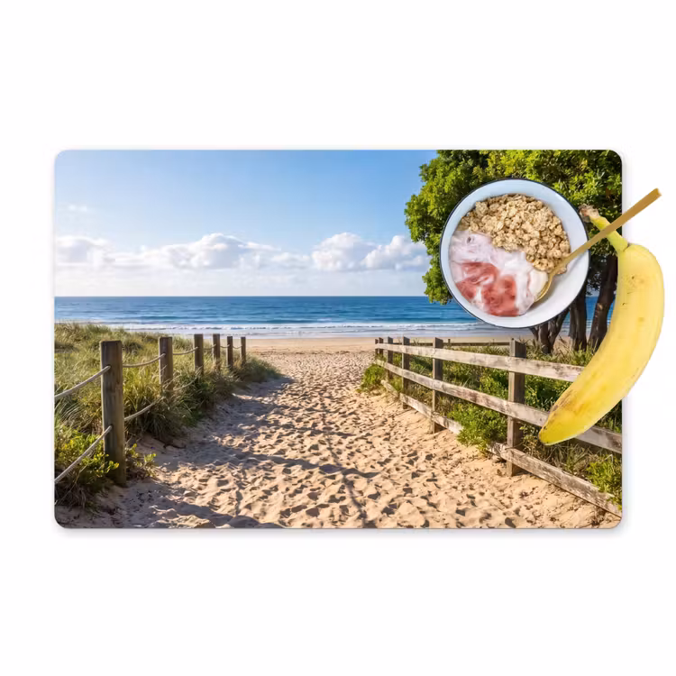 Tischset - 6 Stück - Strand - Sandstrand - Meer - Natur - 6 Stück — 1