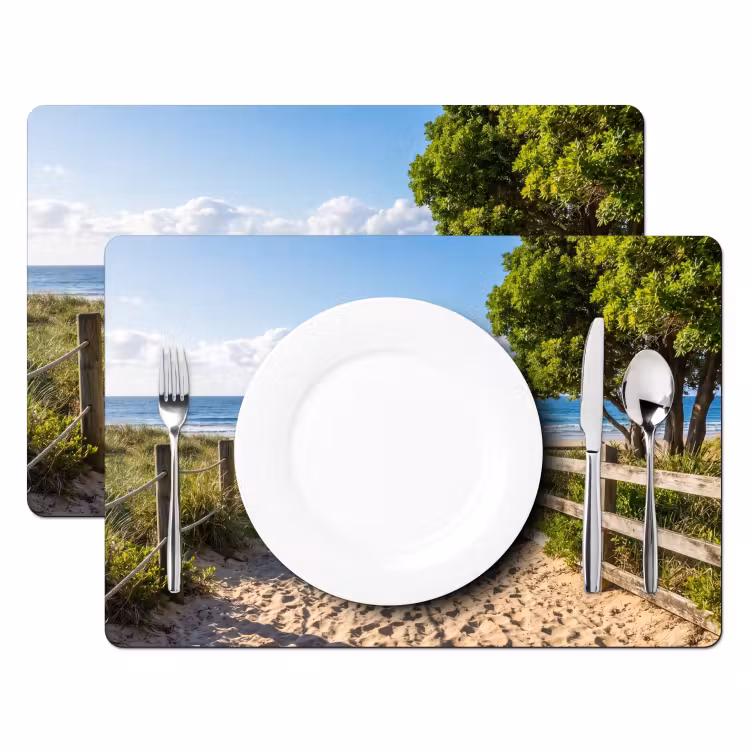 Tischset - 6 Stück - Strand - Sandstrand - Meer - Natur - 6 Stück — 2