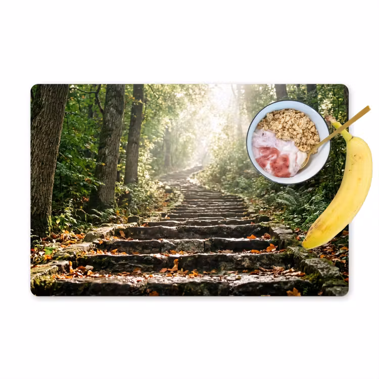 Tischset - 6 Stück - Steine - Treppe - Wald - Natur - 6 Stück — 1