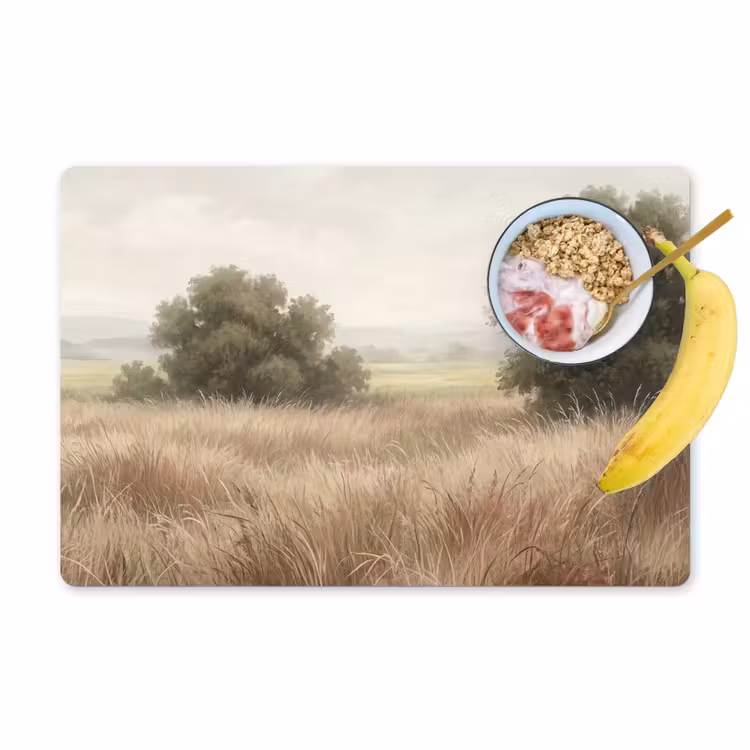 Tischset - 6 Stück - Landschaft - Minimalistisch - Beige - 6 Stück — 1