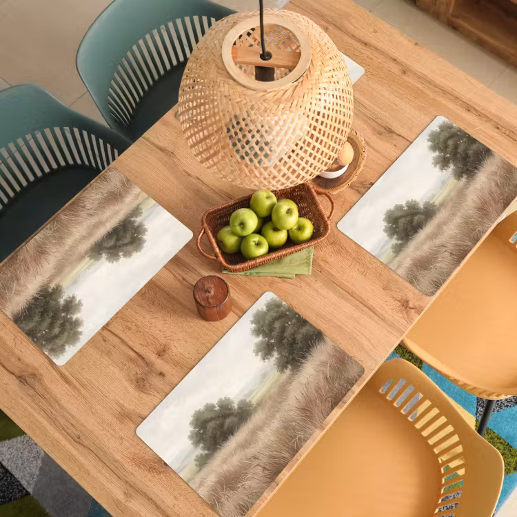 Tischset - 6 Stück - Landschaft - Minimalistisch - Beige - 6 Stück — 3