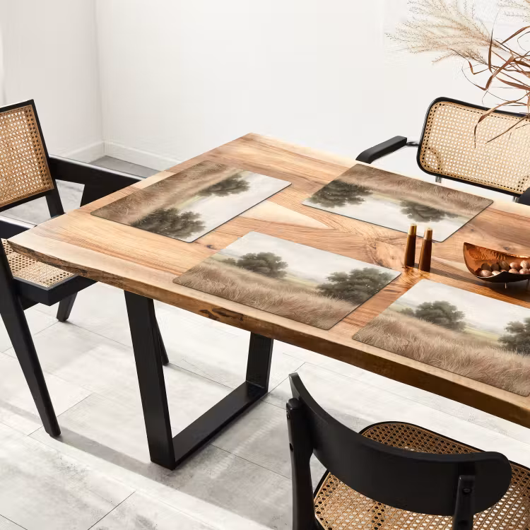 Tischset - 6 Stück - Landschaft - Minimalistisch - Beige - 6 Stück — 4