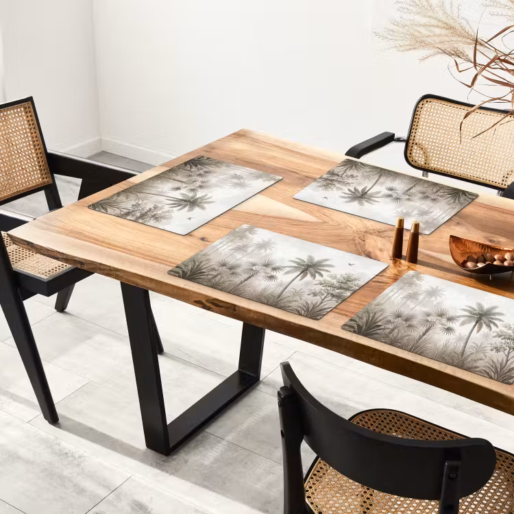 Tischset - 6 Stück - Dschungel - Palmen - Natur - 6 Stück — 4