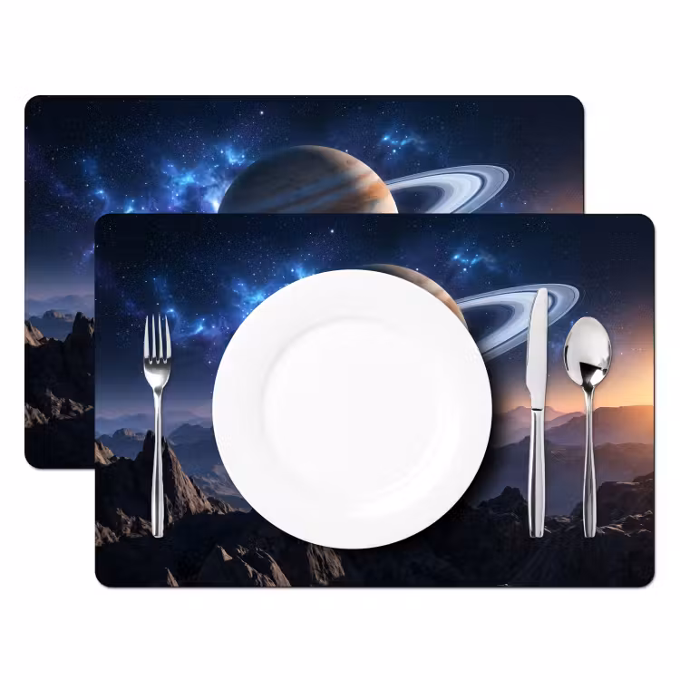 Tischset - 6 Stück - Fantasie - Kosmos - Landschaft - 6 Stück — 2
